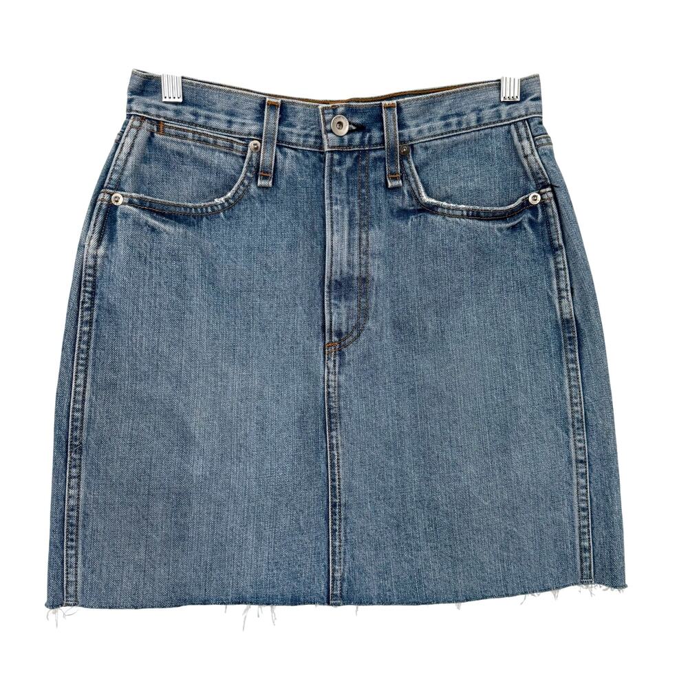 Rag & Bone Blue Denim Mini Skirt Size 25